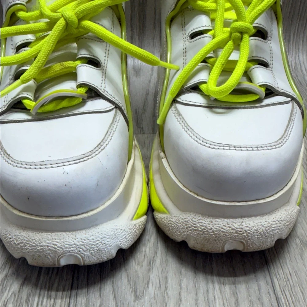 Buffalo Platform Sneakers with Neon Accents